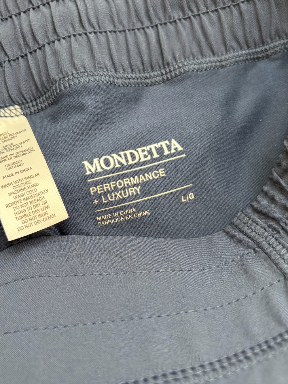 Mondetta Navy Athletic Performance Shorts - Picture 4 of 6